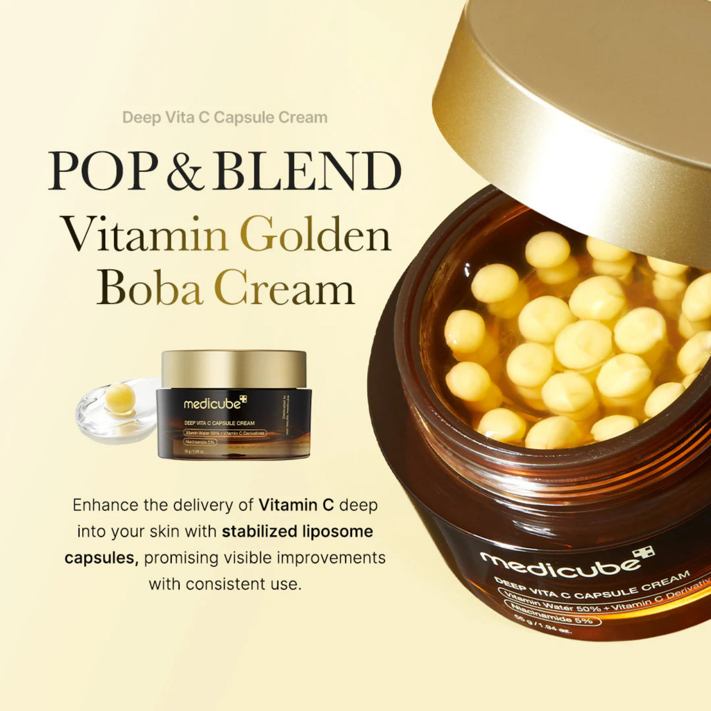 Medicube deep vita c capsule cream - glow skin products