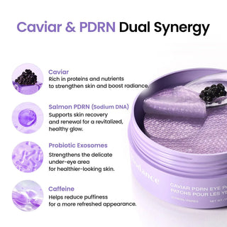 Caviar PDRN Eye Patches - Glow Skin Products