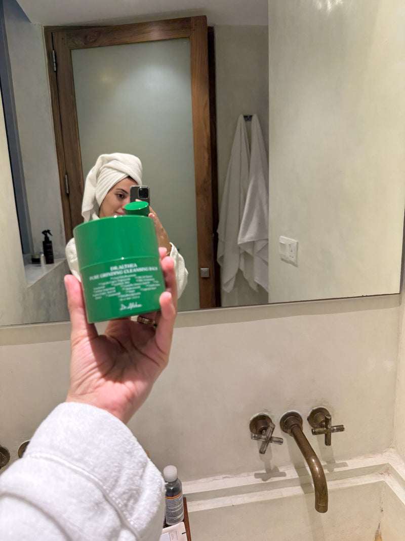 cleansing balm in spiegel