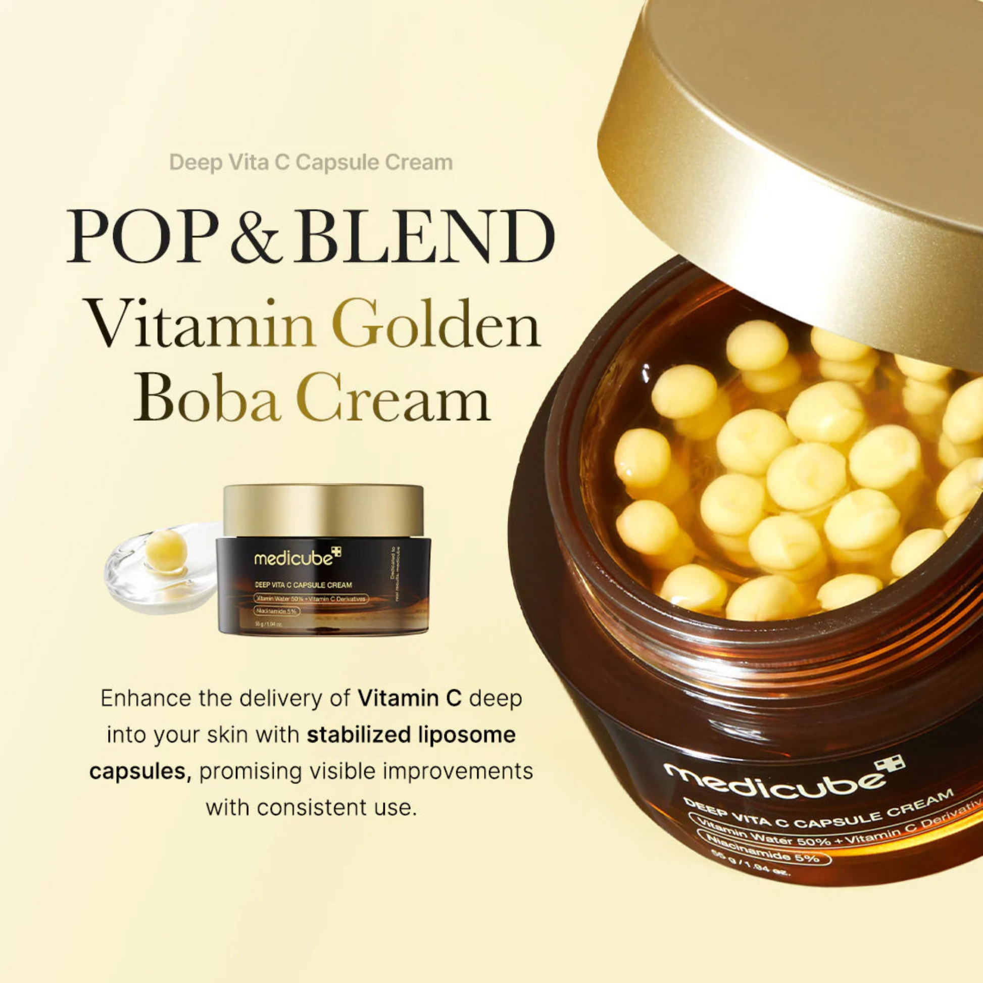 Glow Skin Products - Medicube deept vita c capsule cream