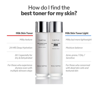 Glow skin products - TirTir Milk Skin Toner Light 